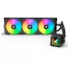 All-in-One kvapalinový CPU chladič Sharkoon S100 ARGB – 360 mm radiátor, čierny