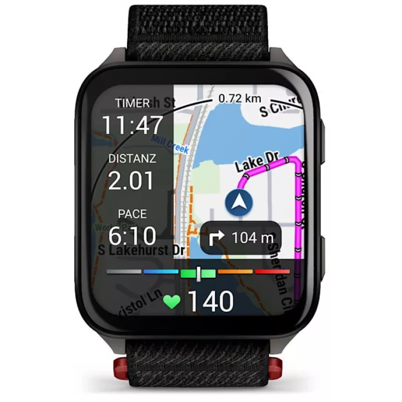 Smartwatch GARMIN Venu X1 – 2 inch AMOLED, GPS/GLONASS/Galileo, 5 ATM, 11 dní batéria, čierny silikónový remienok