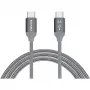 USB kábel Nevox 1654 USB 2.0 2 m USB C sivý strieborný