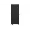 Lanberg FF01-8042-12BL 19-palcová voľne stojaca serverová skriňa 42U, 800x1000x2127,5 mm, sklenené dvere, LCD, IP20, na zloženie, čierna