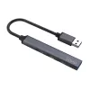 Savio AK-70 rozbočovač USB-A, 4 v 1: 3 x USB-A 2.0 + 1 x USB-A 3.1 Gen 1, 5 Gbps