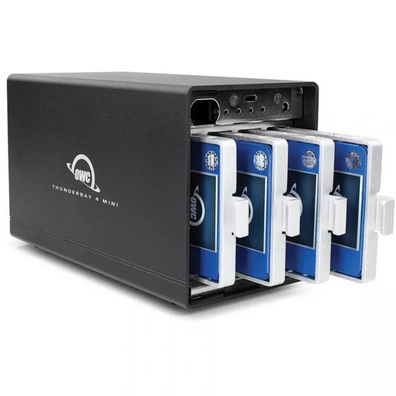 ThunderBay 4 mini, puzdro na disky čierne, profesionálne 4-diskové HDD/SSD Thunderbolt-3 puzdro