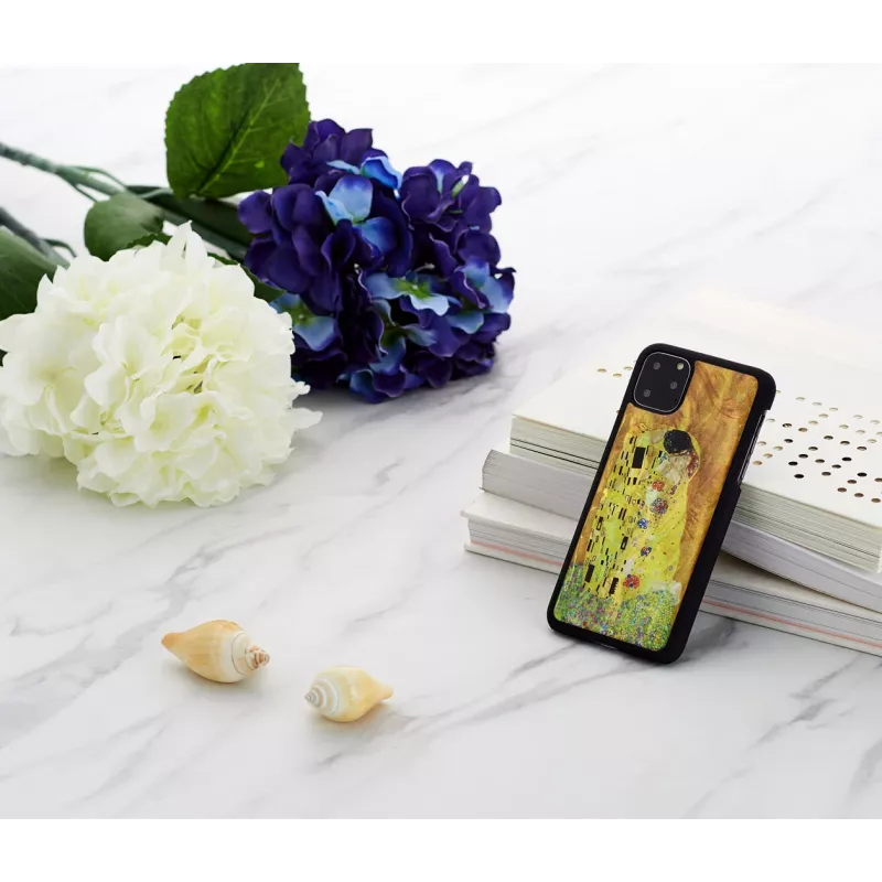 Puzdro na smartfón iKins pre iPhone 11 Pro Max – čierny dizajn bozk, ochranné puzdro