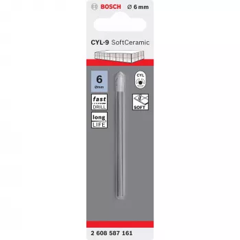 Vrták na obkladačky Bosch CYL-9 Ceramic 6 mm 80 mm