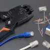 Modulárny RJ45 konektor QOLTEC 54554 CAT5e FTP, 100 ks, strieborný, plast, 11×22×18 mm