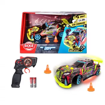 RC auto Dickie Tornado Drift RTR 2,4 GHz – hotové driftové auto