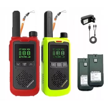 Ručná vysielačka Baofeng BF-T17 zelená — 16 kanálov, 5 W, 400–470 MHz, batéria 1500 mAh
