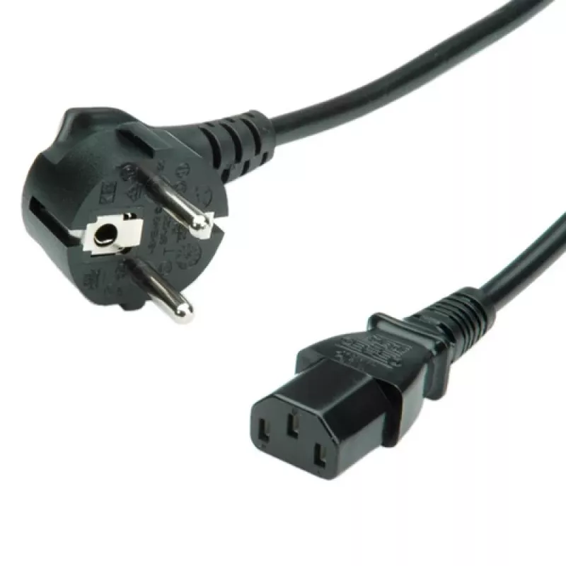 Napájací kábel VALUE 1,8 m rovný IEC konektor samec