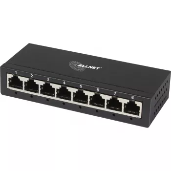 ALLNET switch neupravovateľný Layer2 8 portov • 8x 1GbE • bez ventilátora • ALL-SG8008 (ALL-SG8008)