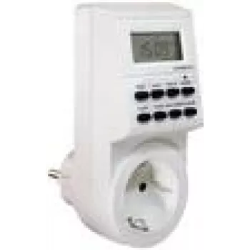 Týždenný spínací časovač as-Schwabe 24032 digitálny biela 230V 16A