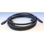 USB-C na USB-C kábel Elotouch E969524 0,6 m čierny – USB dátový kábel