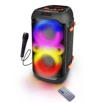 Esperanza EP156 BT FM LED RGB KARAOKE reproduktor čierny 20W