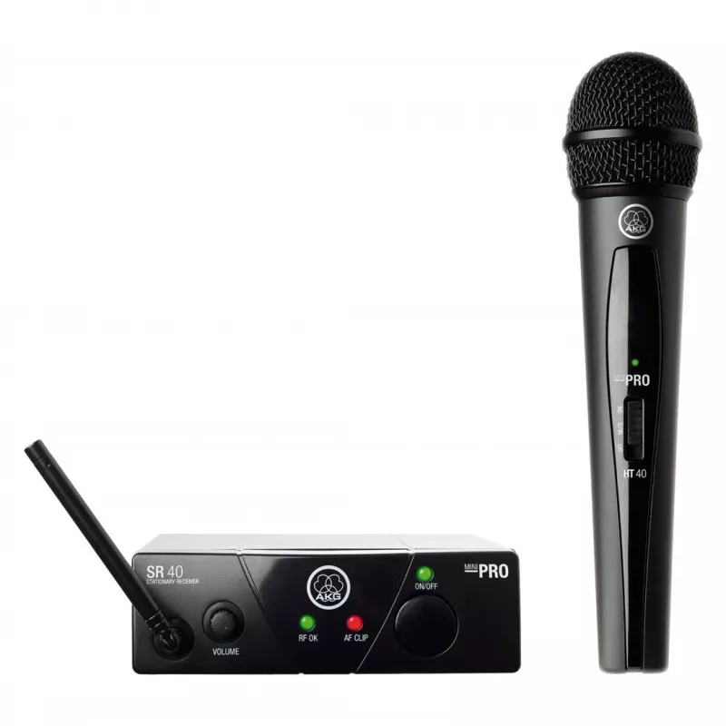 Sada bezdrôtových mikrofónov AKG WMS40 ISM 3 UHF frekvencia, prenosné lavalierové/ručné možnosti