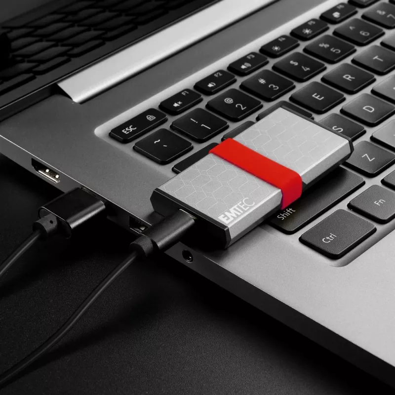 Emtec X205 Mini 1 TB USB Type-C USB 3.2 Gen 2x2 strieborná