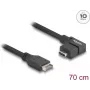DeLOCK USB 10 Gbit/s kábel Type-E Key A 20-pólový samec na USB Type-C zásuvku zahnutý 70 cm