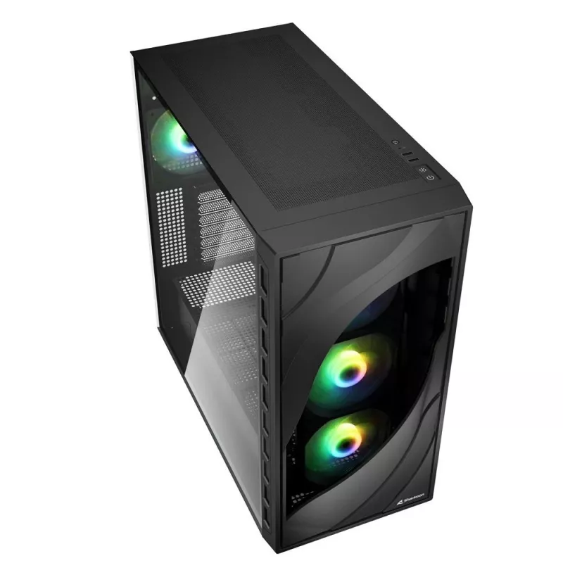 Sharkoon REBEL C80G RGB Midi Tower čierna