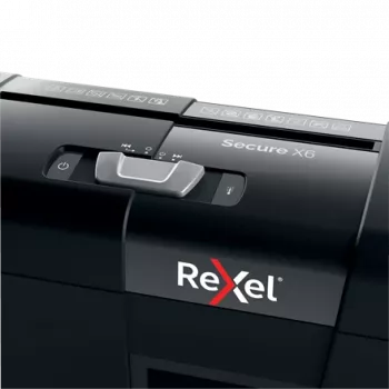 Skartovačka Rexel Secure X6 s časticovým rezom P4, časticový rez, 4 x 40 mm, 10 l, 100 listov, 68 dB, 6 listov