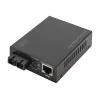 Digitus Gigabit PoE mediálny konvertor, RJ45 / SC, SM, PSE