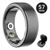 Inteligentný prsteň Manta SR01BK-57 Black, tep srdca a kyslík v krvi, IP68