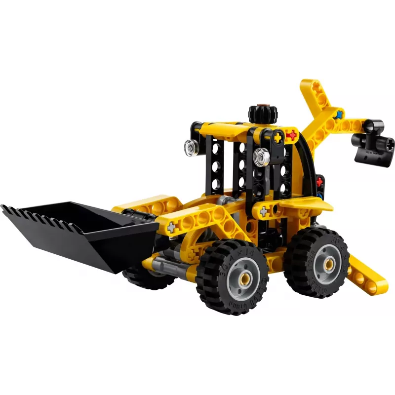 Stavebnica LEGO Technic Backhoe Loader 42197 — kĺbové riadenie, funkčný nakladač, 104 dielov, odporúčaný vek 7+