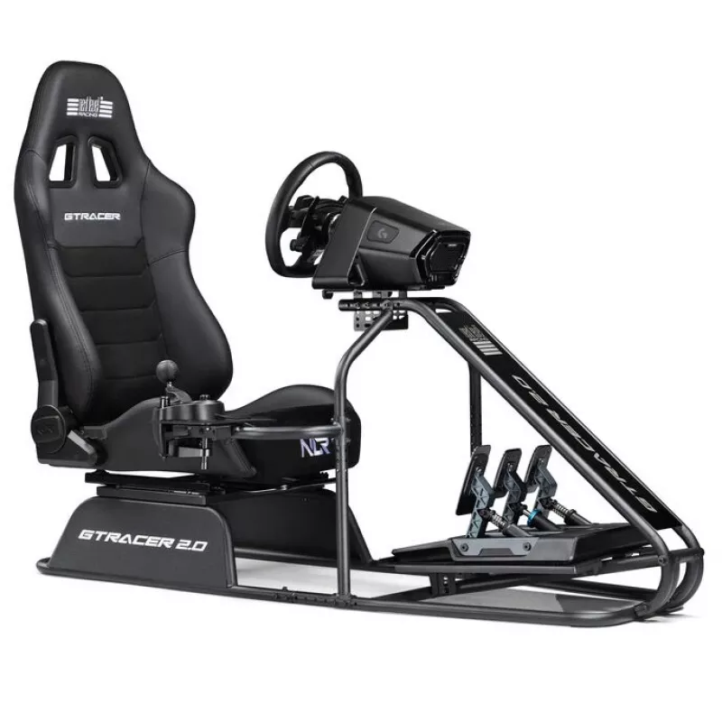 Racing simulátorový kokpit Next Level Racing GTRacer 2.0 čierny nastaviteľný rám sedadla