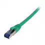Patch kábel RJ45 - CAT6A 500 MHz - 2 m - zelený - S-STP (S/FTP) - TPE/LSZH (Superflex) - AWG26 - Synergy