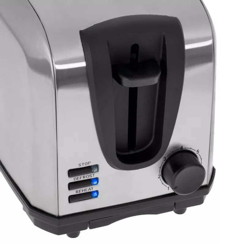 Hriankovač Adler AD 3222 2 plátky 1000 W strieborná
