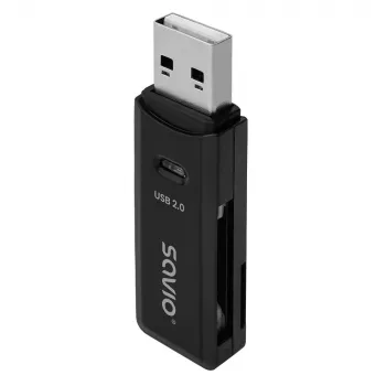 Čítačka SD kariet, USB 2.0, 480 Mbit/s, AK-63 Savio SAVAK-63