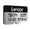 Flash pamäť Lexar 512 GB UHS-I microSDXC SILVER PLUS