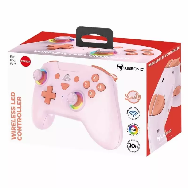 Subsonic bezdrôtový LED ovládač Sweety Pink pre Switch