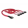 Delock - SATA / SAS kábel - 4-Lane - SATA (samica) na 36 PIN 4iMini MultiLane (samec) - 50 cm (83057)
