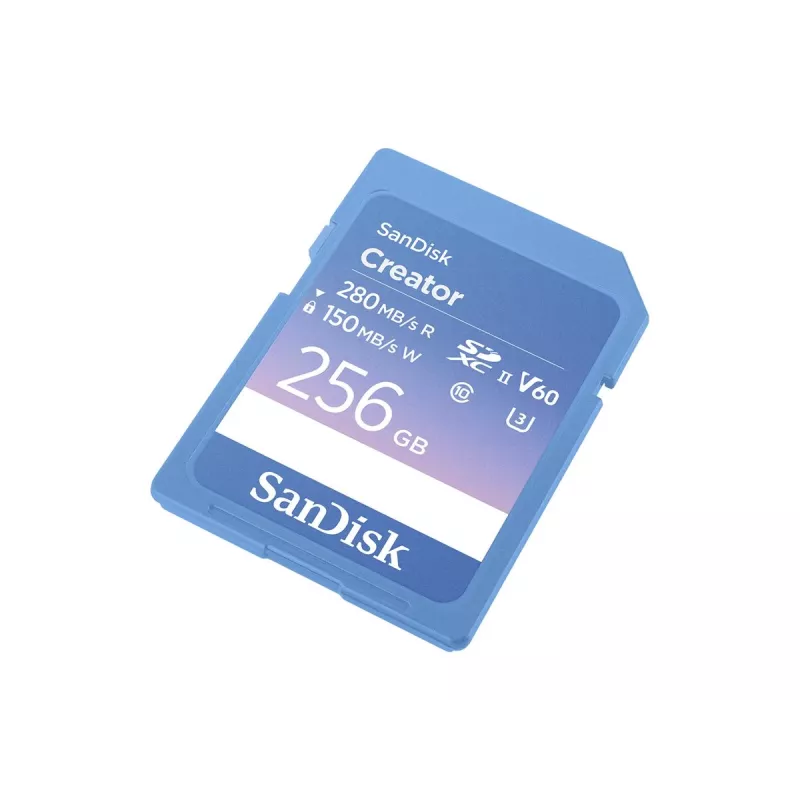 SanDisk Creator SD pamäťová karta UHS-II 256 GB s vysokými prenosovými rýchlosťami až do 280 MB/s