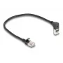 Sieťový kábel DeLOCK RJ45 Cat.6A 0,25 m čierny