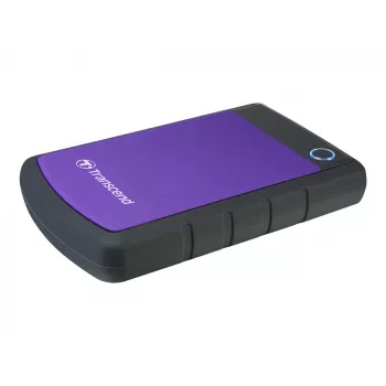 Transcend StoreJet 25H3P - pevný disk - 4TB - externý (prenosný) - 2.5 (6,4 cm) - USB3.0 - 256-bit-AES - fialový (TS4TSJ25H3P)