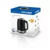 Rýchlovarná kanvica Concept Solution RK3245 — 1,7 l, 2200 W, nehrdzavejúca oceľ, čierna
