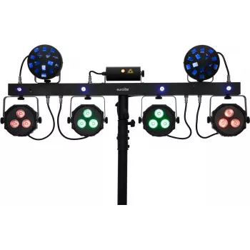 LED PAR reflektor EUROLITE KLS Laser Bar Next FX 51741094 – kompaktný stage wash s integrovanými laserovými efektmi