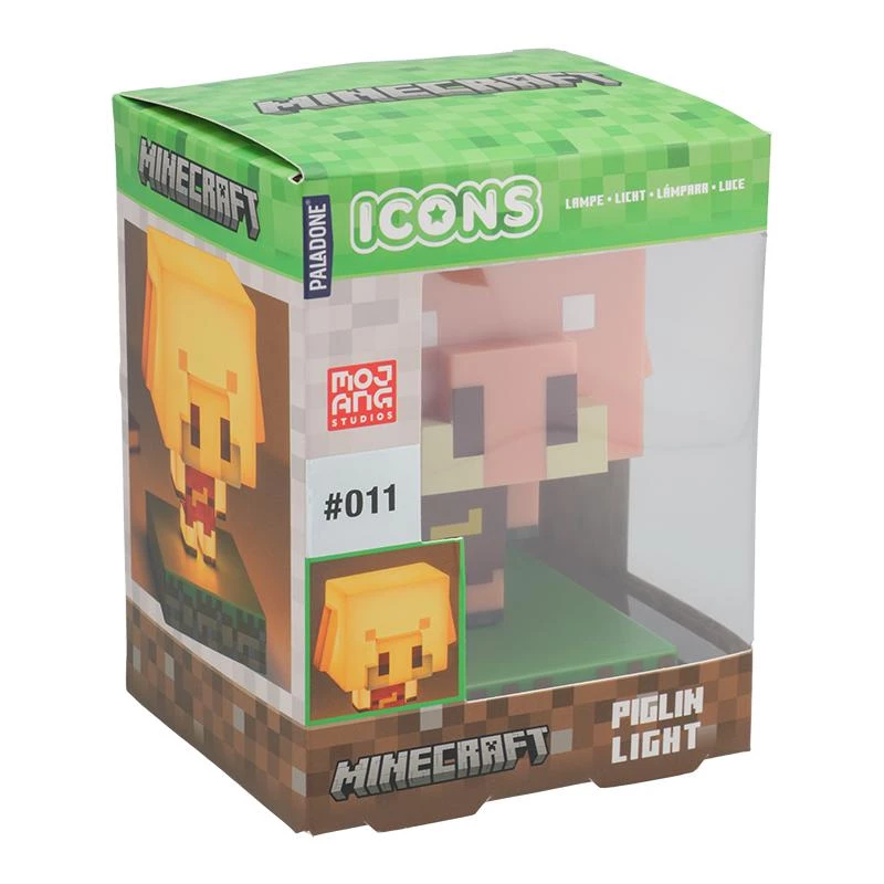 Stolová lampa Paladone Icon Light PP14431MCF Piglin LED, dekoratívna v hernom dizajne