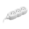 Tracer PowerCord predlžovací kábel, 3 zásuvky, 3 m, biely
