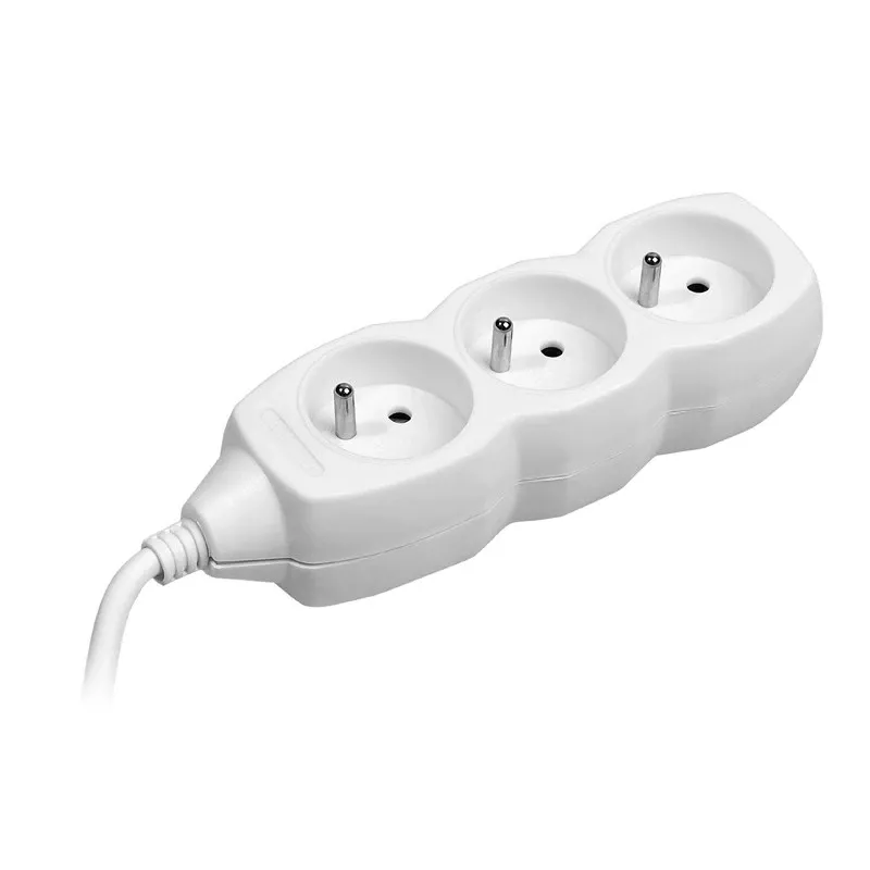 Tracer PowerCord predlžovací kábel, 3 zásuvky, 3 m, biely