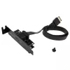 Akasa Low Profile PCI Bracket adaptér USB 3.1 Type-C - čierny - adaptér - digitálne/dátové