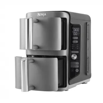 Ninja SL400EU fritéza Double 9,5 L 2470 W teplovzdušná fritéza čierna, sivá