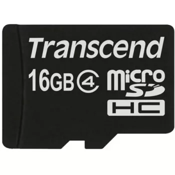 Transcend - Flash pamäťová karta - 16GB - Class 4 - microSDHC (TS16GUSDC4)