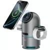 Dokovacia nabíjacia stanica ChargeBot Sound Qi2 sivá