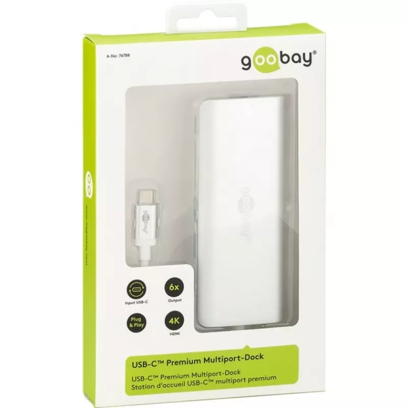 Wentronic goobay - dokovacia stanica - (USB-C) - 10Mb LAN (76788)