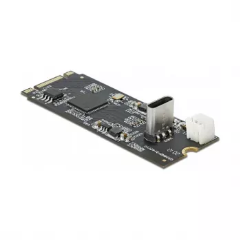 M.2 Key B+M konektor samec na USB Type-C konektor samica konvertor, DeLOCK, 63174