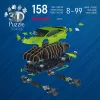 Puzzle 3D 158 dielov Lamborghini Huracan EVO zelené