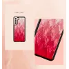 Puzdro na smartphone iKins na Samsung Galaxy S21+ — pink lake s čiernymi akcentmi