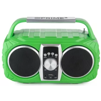 Rádiobudík PRIME3 Prime3 APR71GR Neon — budík s FM rádiom a LED displejom