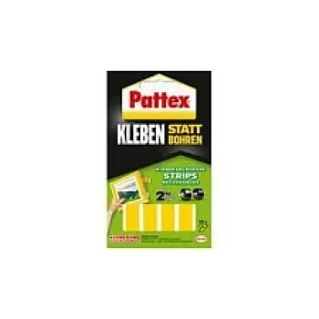 Pattex upevnenie bez vŕtania, lepiace pásiky, odnímateľné, 10 ks
