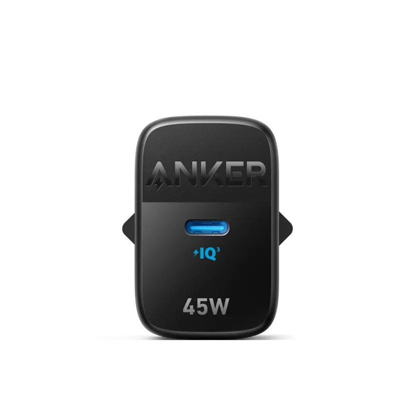 Interiérová AC nabíjačka Anker 313 A2643G11 — 45W USB-C, čierna, univerzálna